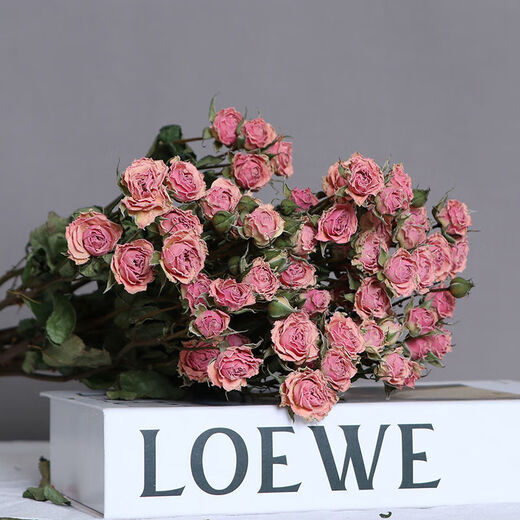 AIMAN Chinese Valentine's Day gift Yunnan multi-head dried rose bouquet rose gift shooting props decoration real flowers 10 pieces of single head treasure and a bouquet with flowers