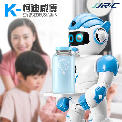 JJRIC REBAJE DEL DÍA NIÑOS ROBOT INTELIGENTE ROBOT Boy Boy 1-3 Birthday Gift 4-6 años Kedi Weibo-K19 [Azul] Modelo de control remoto Diversión e interesante educación infantil Robot juguetes para niños