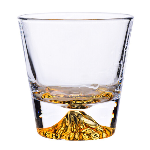 Japan's Mount Fuji heat-resistant crystal glass handmade whiskey cup couple cup gift box set Mount Fuji cup two gift box