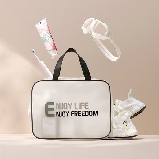 Bona Cloud Swimming Bag Dry and Wet Separation Portable Large Capacity Wash Bag Waterproof Portable Bathing Fitness Swimsuit Equipment Storage Bag Mist Black