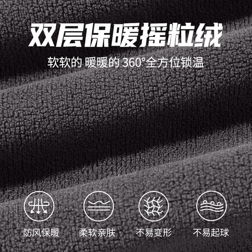 Baleno Polar Fleece Pants Men's Autumn and Winter New Double-sided Velvet Thickened Sports Pants Men's Loose Footwear Pants Official Dark Green #Solid Color 3XL