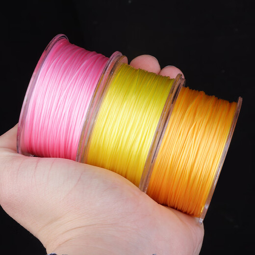 Luo Lanmei imported flat silk elastic thread beading rope high-end cultural and Buddhist beads bracelet special wear bracelet beads beef tendon wear-resistant white