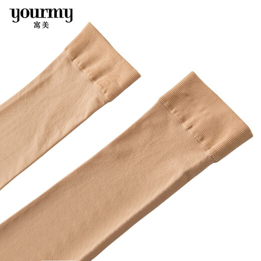 Yumeiluokou velvet mid-calf calf socks 3234 women's spring and autumn stockings, knee-protecting socks, over-knee socks, nude black stockings, mid-calf socks 3234# black, 3 pairs, one size fits all, 22-25cm