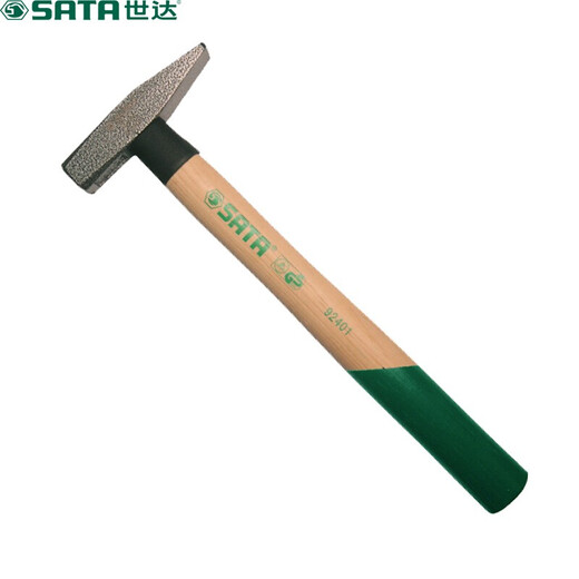 SATA fitter hammer wooden handle small hammer hardware duckbill hammer sheet metal hammer electrician hammer hand hammer flat hammer 92403 wooden handle fitter hammer 400g