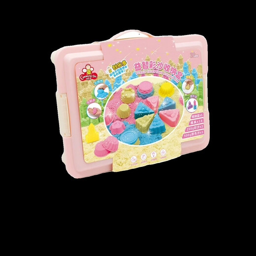 Kinderspielhaus DIY bunte Sandspielzeuge interaktive Kreation logisches Denken Konstruktion Baby Sandspielzeug bunter Sand schöne Burg Sandset