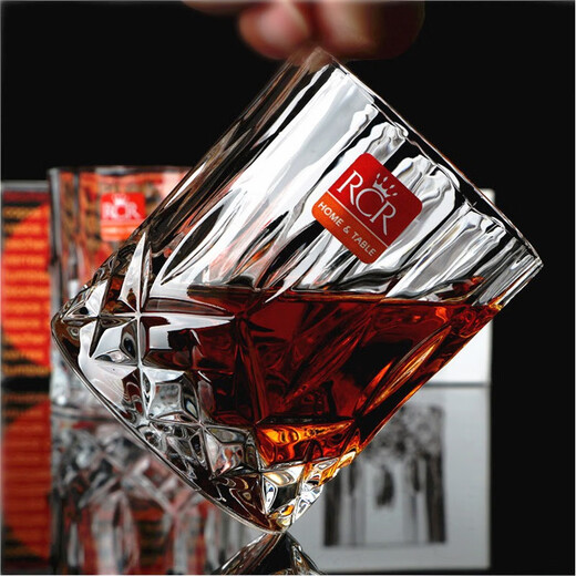 RCR imported crystal glass from Italy, whiskey glass, liquor glass, foreign wine glass, beer juice glass, beverage water glass, Aobo small model 210ml 1 piece