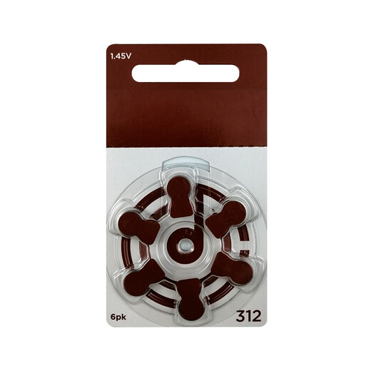 Philips hearing aid accessories battery prestige hearing aid battery 312a13 battery zinc air battery super long life a675*1 board (6 pieces)