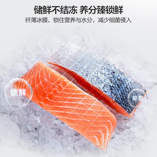 Midea Freezer Mini Freezer 100L Household Freezer Sterilization and Frost Reduction Wide Temperature Variation Computer Temperature Control Single Temperature Maternal and Infant Breast Milk Refrigerator BD/BC-100KEMS Xiehu Silver