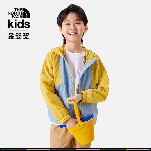 The North Face Children's Clothing Boys and Girls Windproof Skin Clothes Sun Protection Jackets Outdoor|8998 RMO/Olive Green Color Matching UPF50+ 160 XL(160/76)