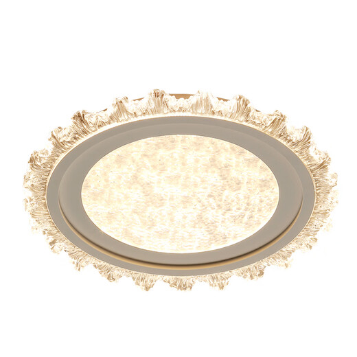 Forest cream style flower bedroom lamp simple modern creative warm full spectrum eye protection room ceiling lamp 2024 new DD-8253 small size 43CM white three-color dimming