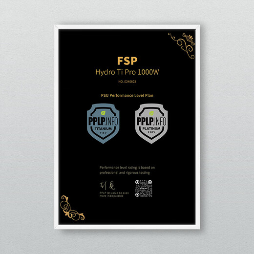 全汉（FSP） Hydro Ti Pro1000W双认证钛金全模组电源（全套压纹线/ATX3.1/12V-2x6/噪音A++认证）