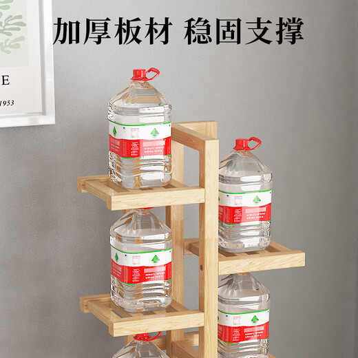 Le Aijia multi-layer flower stand display stand for home indoor and outdoor living room balcony succulents simple bamboo storage flower pot display stand