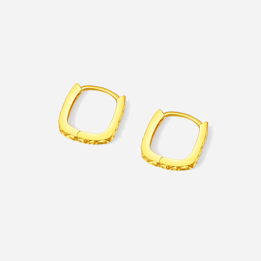 Saturday Fu 18K gold earrings fashion geometric color gold earrings earrings ear studs birthday gift for women C0914033 pair