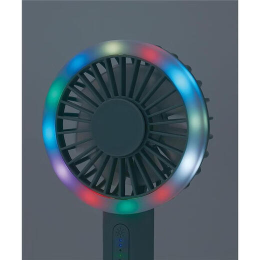 TOFFY Japan direct mail portable handheld fan hands-free USB rechargeable multi-speed air volume adjustment mini wireless fan with LED light FN02 (light green)