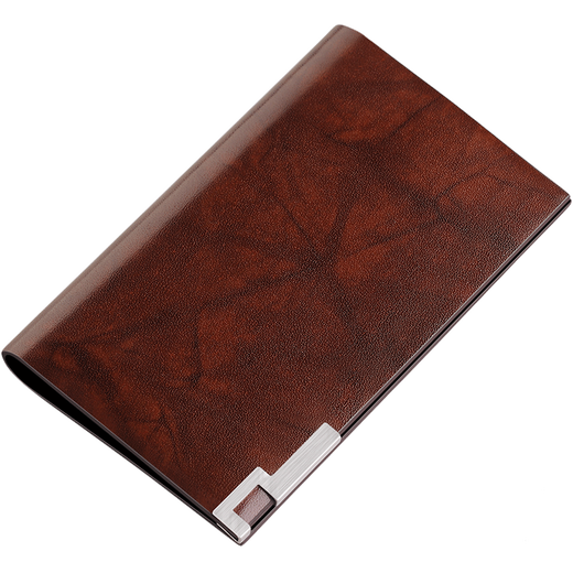 British Paul Card Holder Men's Multiple Card Slots Genuine Leather Ultra-Thin Mini Men's Card Holder Driver's License Bank Card Holder Clip Maple Leaf Pattern