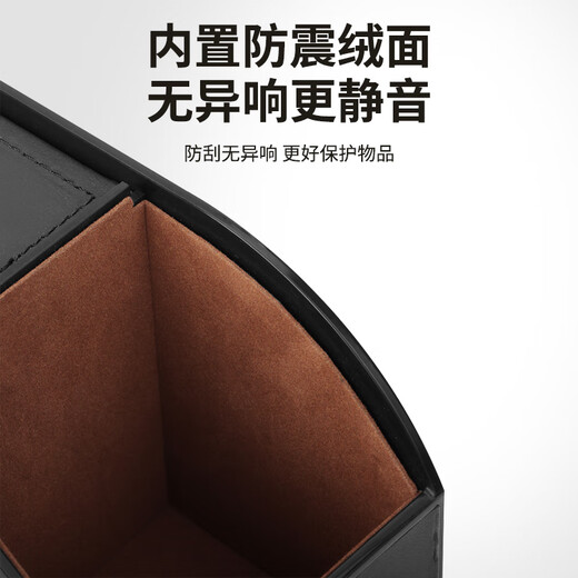 Suvmch car multifunctional storage box tissue box water cup holder storage box storage bag car seat back storage box bag back chair multifunctional leather storage box classic black Volkswagen exclusive-back chair storage box