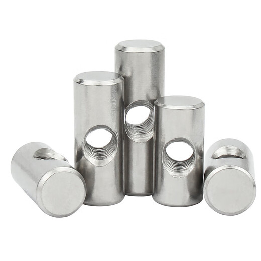 Jinchao 304 stainless steel cylindrical pin with transverse hole and embedded connection word hammer nut heterosexual hammer nut screw M4M5M6 M6*28* 10 (2 pieces)