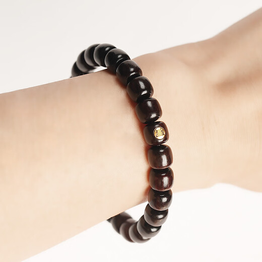满木园印度小叶紫檀手串女士 老料高油高密檀香单圈手链男士生日礼物