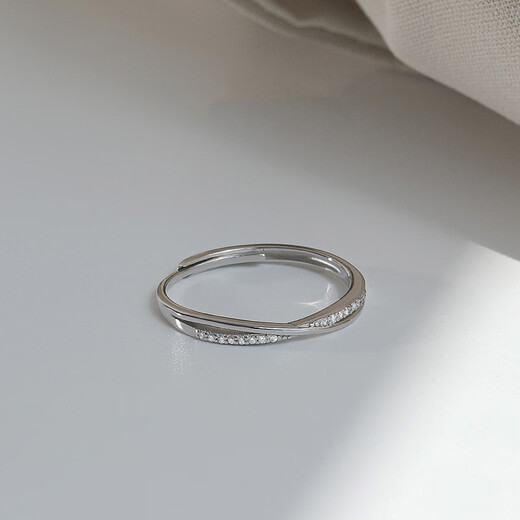 Su Shiliu 925 silver ring women's ring personalized open ring single index finger tail ring female birthday gift for girlfriend and best friend cross ring