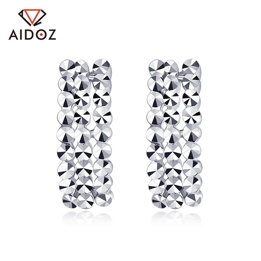 Aidozuan pt950 platinum earrings for women, platinum earrings, super flash diamond earrings, weight 3.0-3.2g + delivery certificate