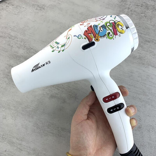 Aisin Aisin 8058 hair dryer hair salon dedicated high-power hairstylist barber shop strong wind negative ion household hair dryer Aisin K9 fashion music brushless motor 2300W