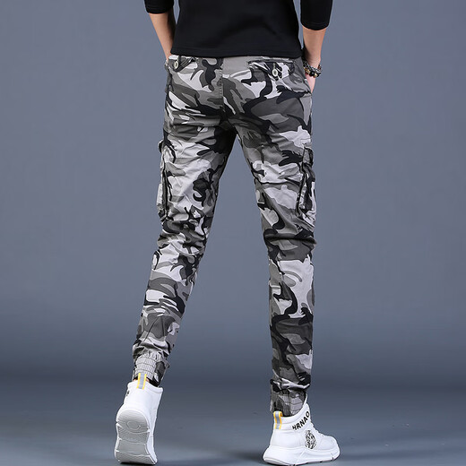 Diotu Spring New Men's Work Pants Style Light Luxury Luxury Marca de moda delgada Pantalones Legging Pantalones deportivos personalizados y versátil