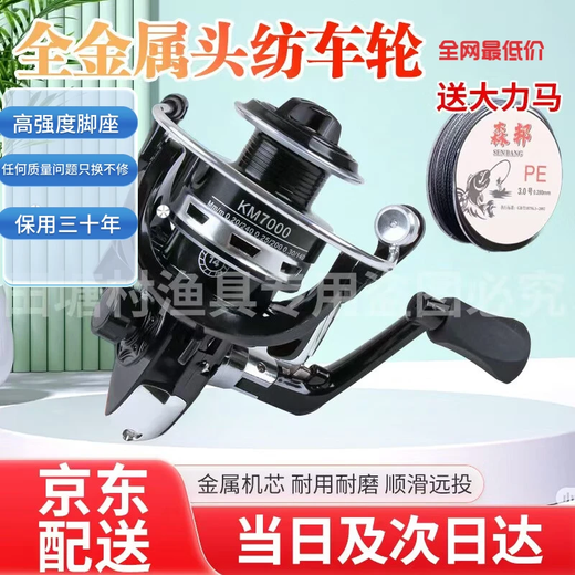 Dayiwa imported sea fishing rod spinning wheel large capacity lure fishing wheel long cast sea rod all metal spinning wheel far super smooth metal head type 7000 others left and right hand interchangeable type