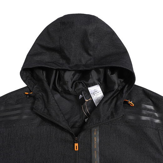 Adidas Men's Jacket 2024 Spring and Autumn Sportswear Hooded Fleece Jacket Warm Casual Top HE9904 Inner Mesh Lining 2XL