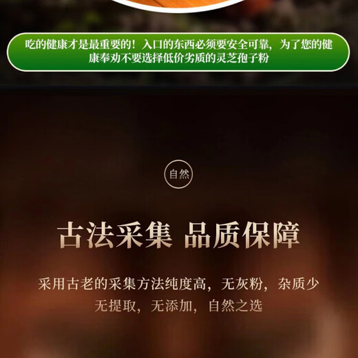 Changbai Mountain Organic Ganoderma Spore Powder Organic Certified First Spore Powder 250g 500g 1000g High Quality Ganoderma Spore Powder 500g