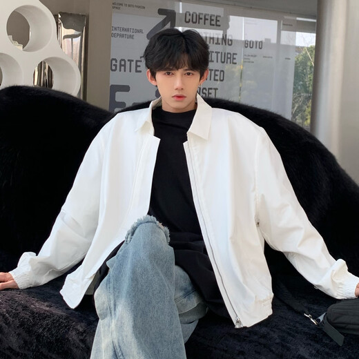 Digada jacket men's spring and autumn new American trendy brand short aviator handsome high-end men's jacket men LPFS-X148 Khaki XL