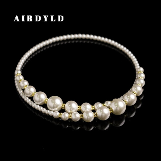 The same style as the celebrity red carpet, French elegant pearl necklace, ladylike temperament, fashionable retro clavicle necklace, handmade, fashion week master designated style, irregular opening pearl necklace, limited time low price, grab it and make money