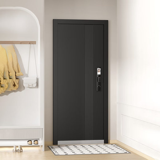 
OUDILE thickened zinc alloy grade A security door entry door + aviation aluminum foil filling + smart door fingerprint lock mother door Fully automatic intelligent lock 2050*1050/2150*960