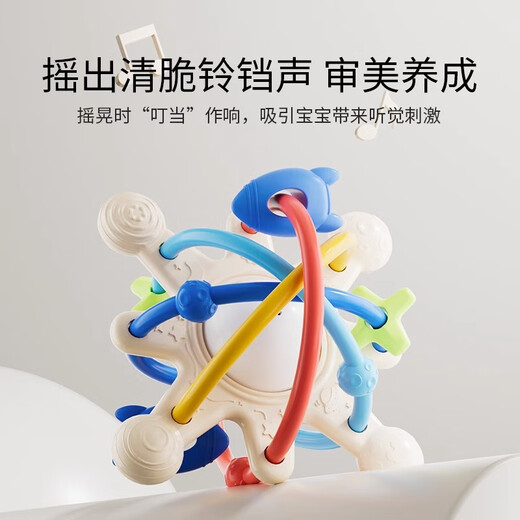 YEEHOO Manhattan hand ball baby silicone chewable toy molar teether baby chewing gum Manhattan hand ball