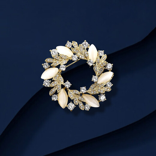 Marco Bizzarri high-end brand brooch, Liye brooch, high-end women's garland suit, anti-exposure pin, accessories, women's corsage, Valentine's Day gift for girlfriend, wife's birthday gift