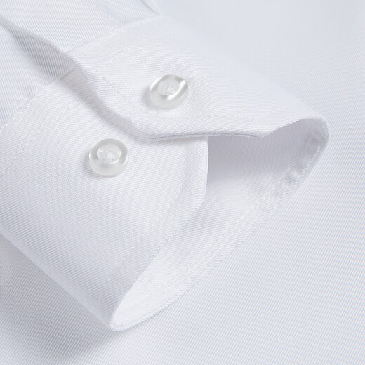 ROMON solid color business professional formal wear men's white shirt work jacket long-sleeved shirt men CS108 white 3XL