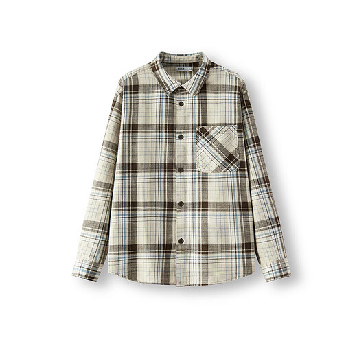 Semir shopping mall same style long-sleeved shirt men's pure cotton plaid jacket 2025 spring top loose 101125105106