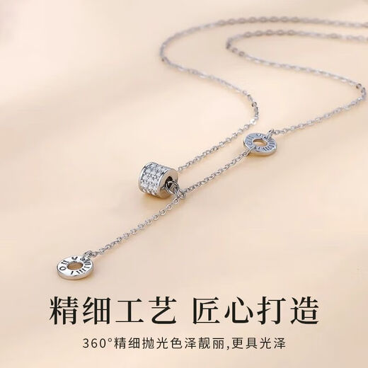 China Gold S925 Silver Small Waist Necklace, Fashionable Clavicle Chain Pendant, Practical Birthday Gift for Girlfriend, Romantic Rose Gift Box *Shipment from Yakura* Same Day/Next Day Delivery