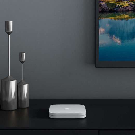 Xiaomi Box 4s Wifi Dual Band Smart Network TV Set-Top-Box H.265 Hardlösung Android Network Box HD Network Player Wireless Bildschirmprojektion Weiß