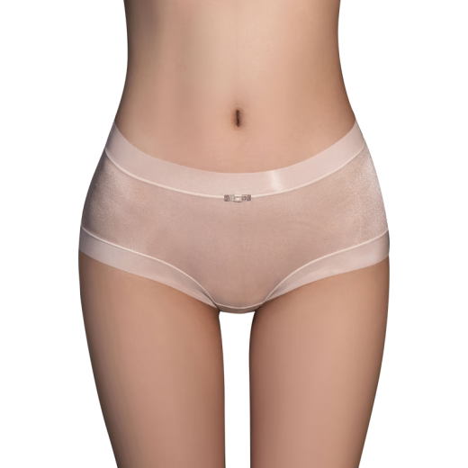 Feimu Silk Inseam Glossy Nude Underwear 7181 Sexy Underwear Sexy Women's No-Take Off Transparent Sexy Underwear Large Size Men's and Women's Open Thong Skin [Single Piece Ice Silk Underwear]