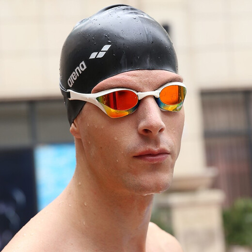 Arena imported swimming goggles Cobra waterproof and anti-fog high-definition competitive coating swimming goggles competition training professional white coating imported professional (180MA classic)
