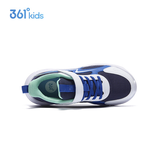 361 Children's Shoes Children's Running Shoes 25 Autumn Cushioning Campus Sports Shoes for Boys and Girls 3-14 Years Old Blue 33