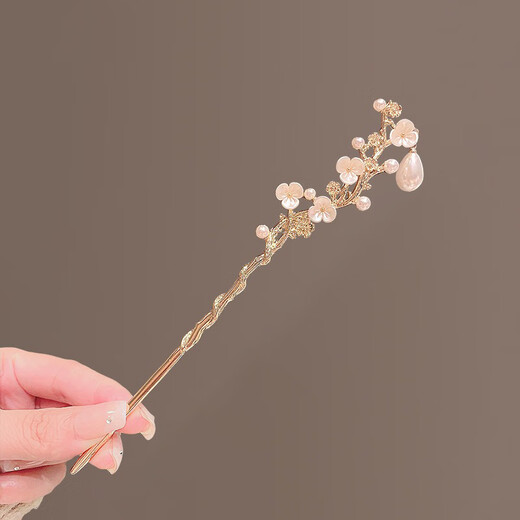 Su Shiliu's high-end camellia hairpin, exquisite temperament, ancient style, classical new Chinese style cheongsam hairpin, headdress, antique camellia hairpin