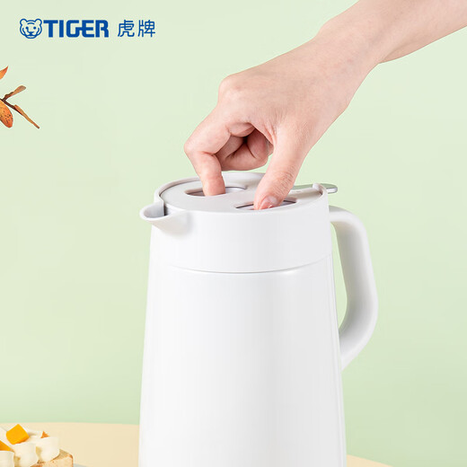 TIGER Thermos Kettle 304 Stainless Steel Fashion Insulation/Cool Kettle PWO-A20C-W White 2L