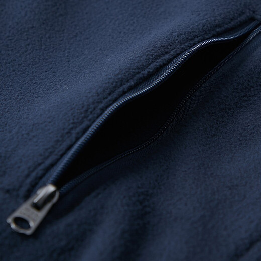JEEP SPIRITJEEP Jeep Autumn Jacket Men's Spring and Autumn Outdoor Leisure Loose Large Size Fleece Cardigan Sweater Plus Fleece Outer Dark Blue 9901 XXL