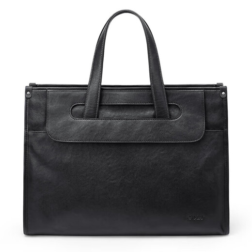 Golf (GOLF) business briefcase men's first-layer leather handbag 15-inch computer bag briefcase gift for boyfriend and father