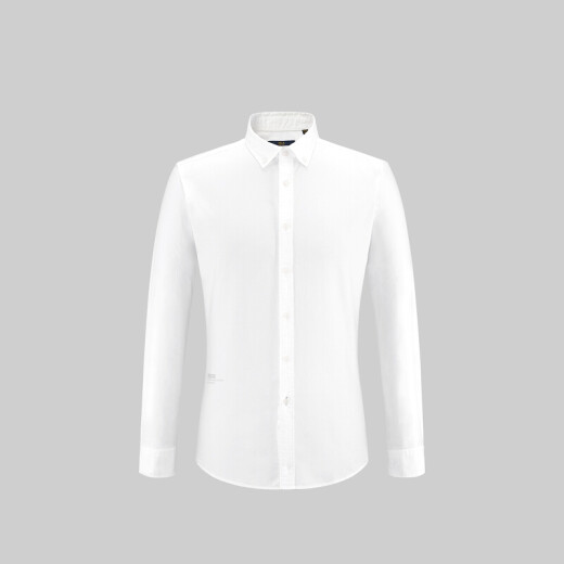 HLA Heilan long-sleeved casual shirt men's classic classic style simple comfortable breathable long lining HNEAD1R004A bleached (04) 175/92A (40)