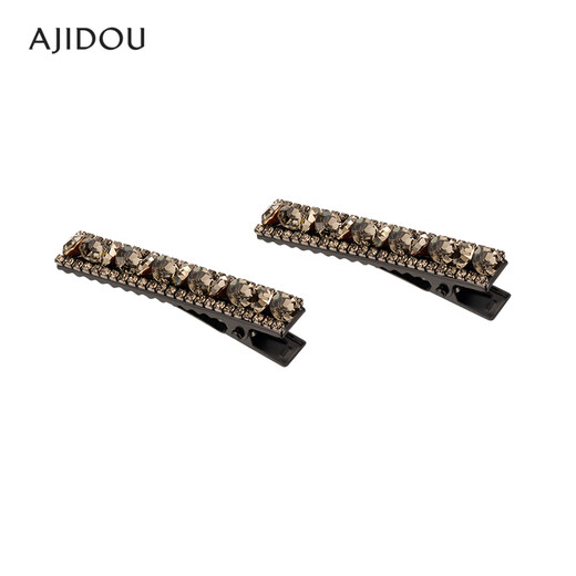 AJIDOU Ajidou hair clip, brilliant craftsmanship, imitation crystal, fashionable, simple, sweet duckbill clip, side clip, new in spring 2025