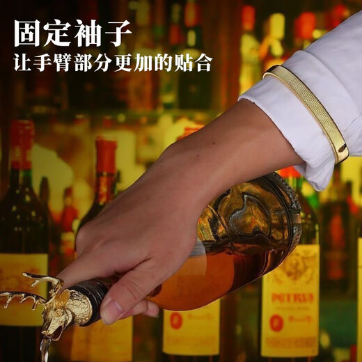 Kunsui metal sleeve cuffs, shirt sleeves, bartender arm cuffs, arm cuffs, sleeves, non-slip fixed spring rings, roll-up sleeve cuffs, 1 pair of metal cuffs, silver