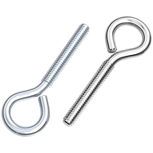 Tianzhuo Hardware Galvanized/304 Stainless Steel Closed Eye Screws Ring Screws Ring Hook Screws Ring Machine Tooth Bolts M10*60 1 piece 304 opening