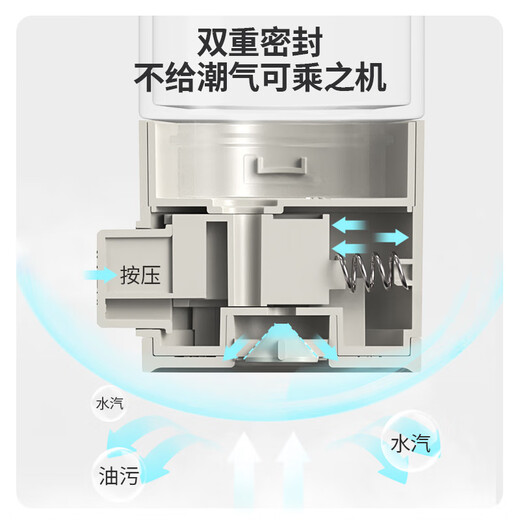 Baijie quantitative salt jar seasoning jar glass controlled salt bottle seasoning container kitchen seasoning box can be measured and dual-purpose 180ml